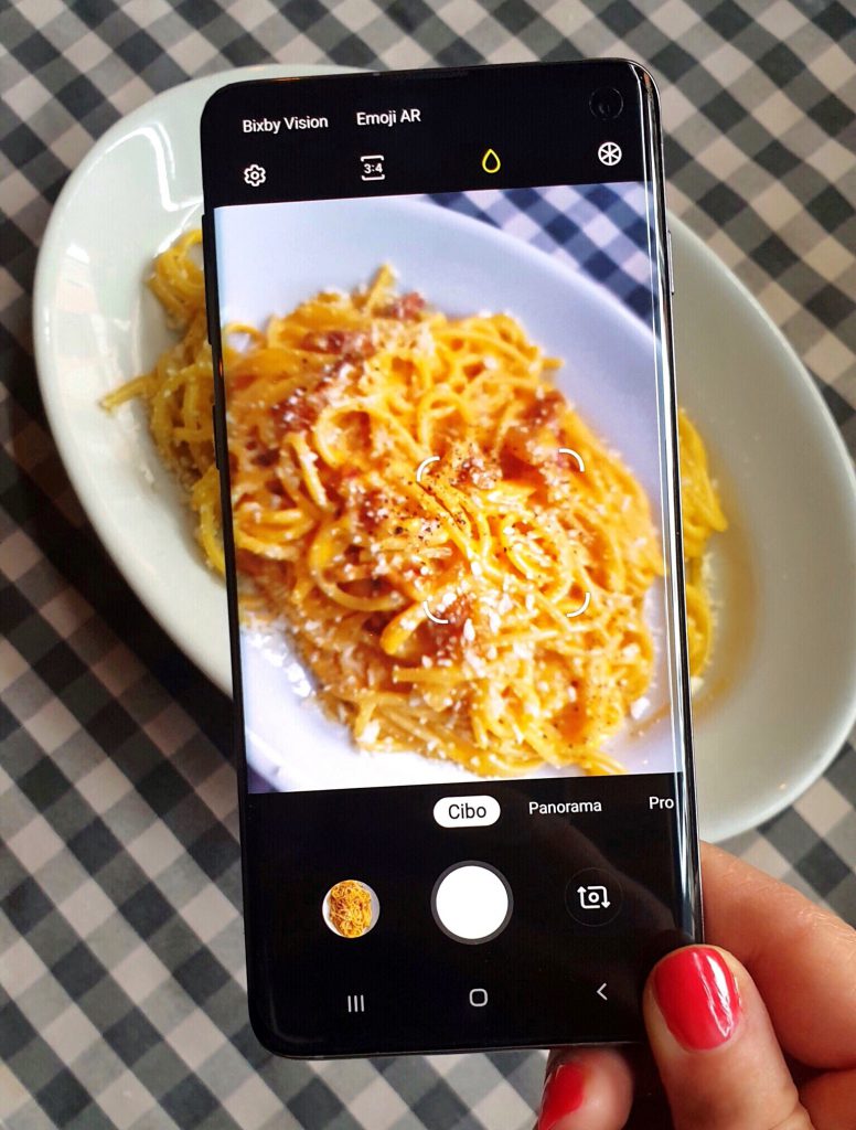 Scatto Carbonara con Samsung Galaxy S10