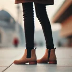 leggings e stivaletti