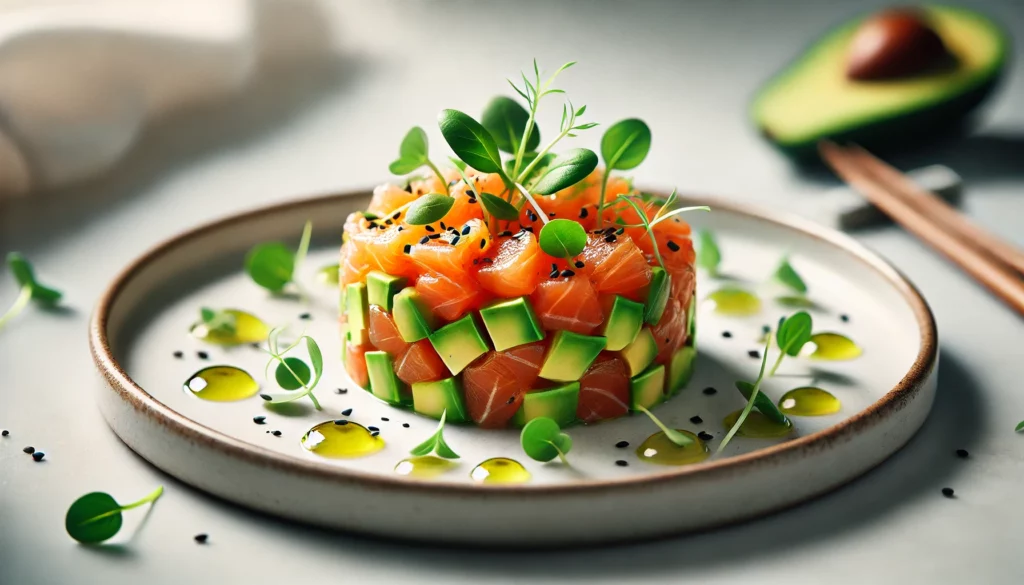 Tartare di salmone e avocado pronta in 15 minuti ricette senza fornelli