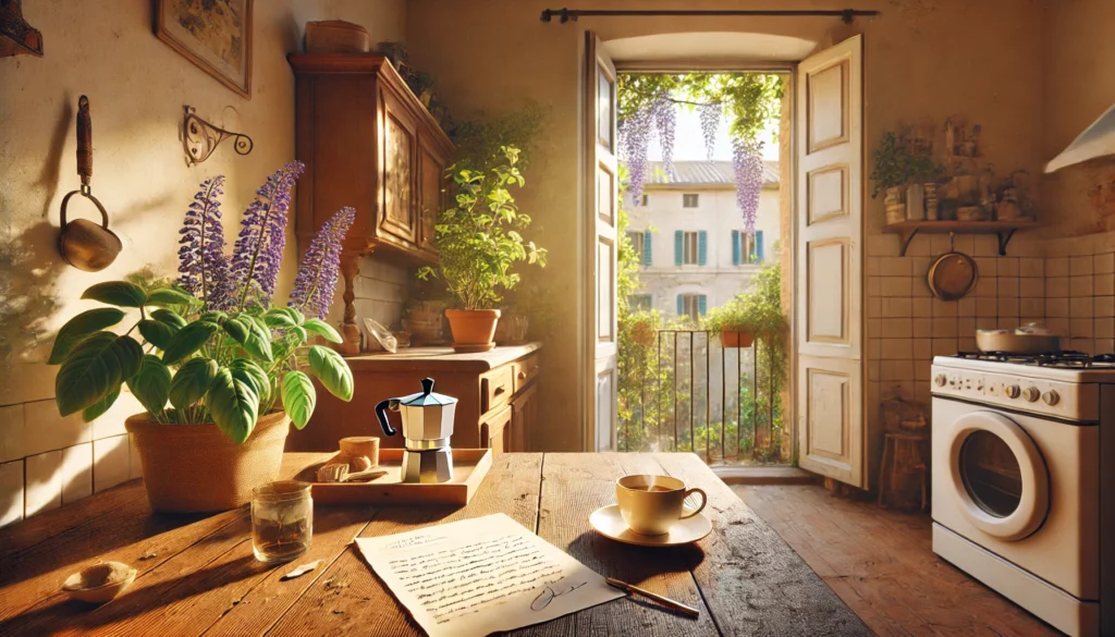 cucina di appartamento romano