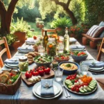 Tavola di Ferragosto con piatti freddi